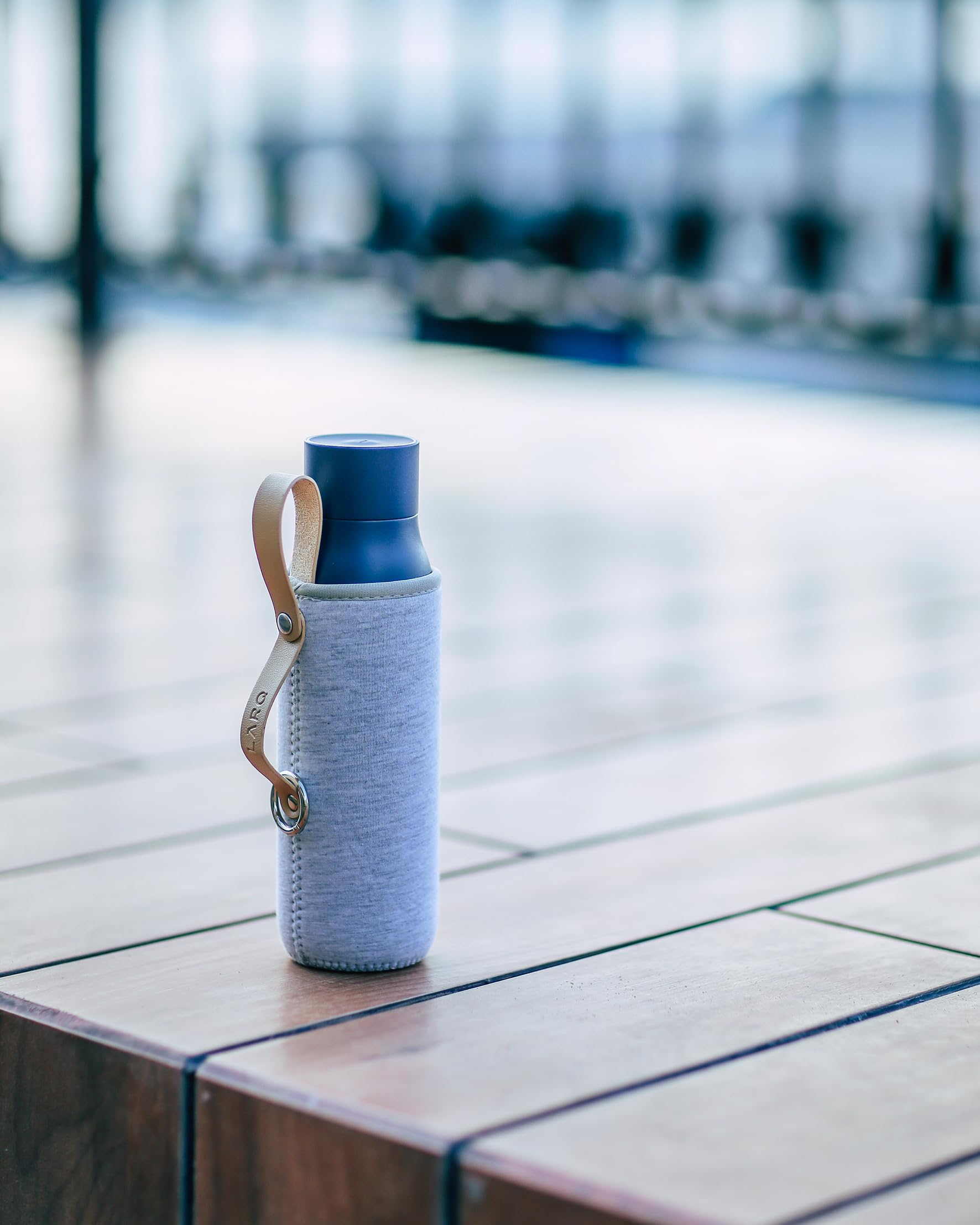 LARQ Holiday Hydration Set Bottle PureVis 25 oz OB & SM, 2 Active Loops & Limited Edition Travel Sleeve - Image 5