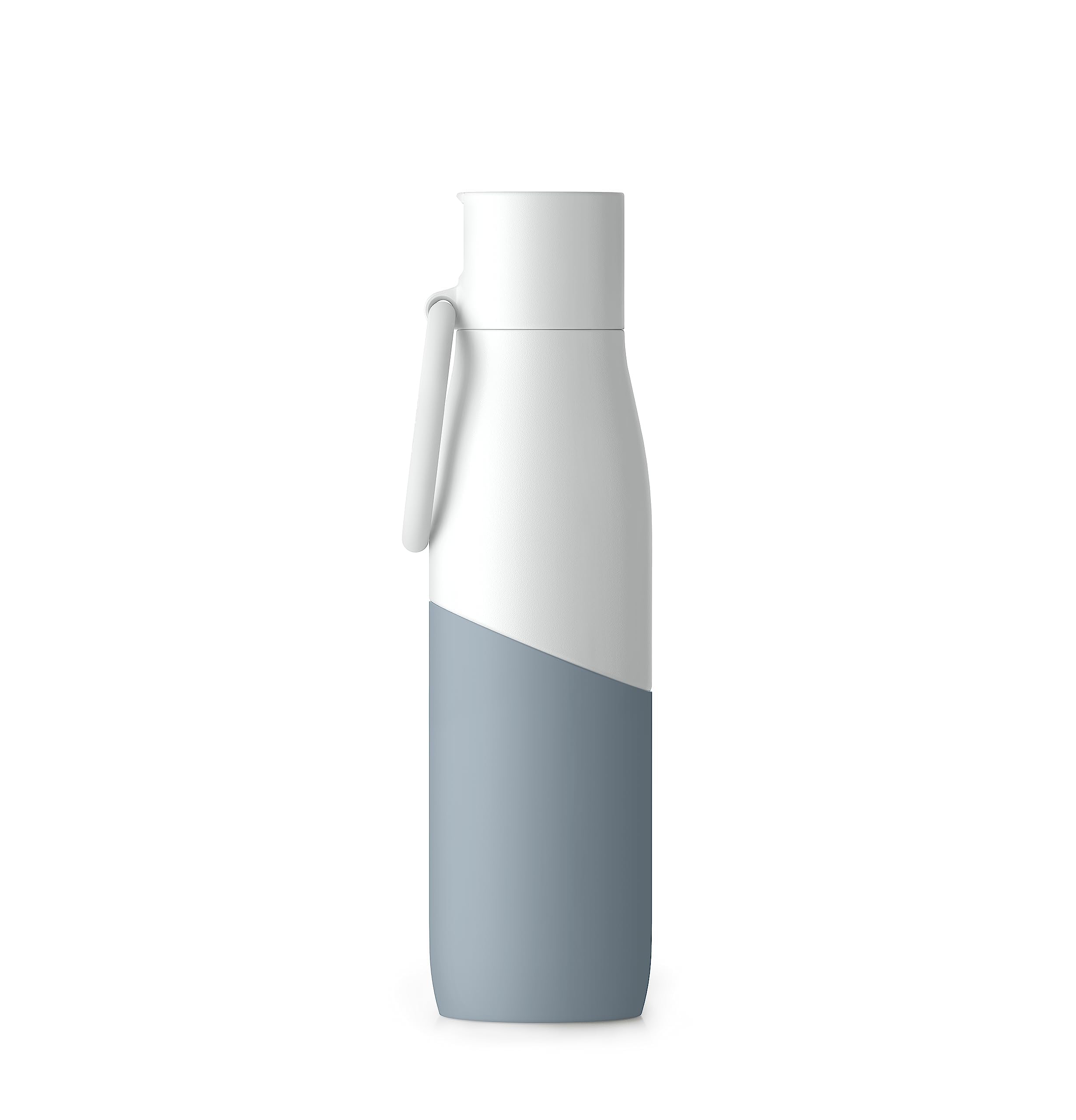 LARQ Bottle Movement Filtered - Lightweight Non-Insulated Stainless Steel Water Bottle BPA Free with Nano Zero Technology and Long-Lasting Filters, White/Pebble, 32oz - Image 3