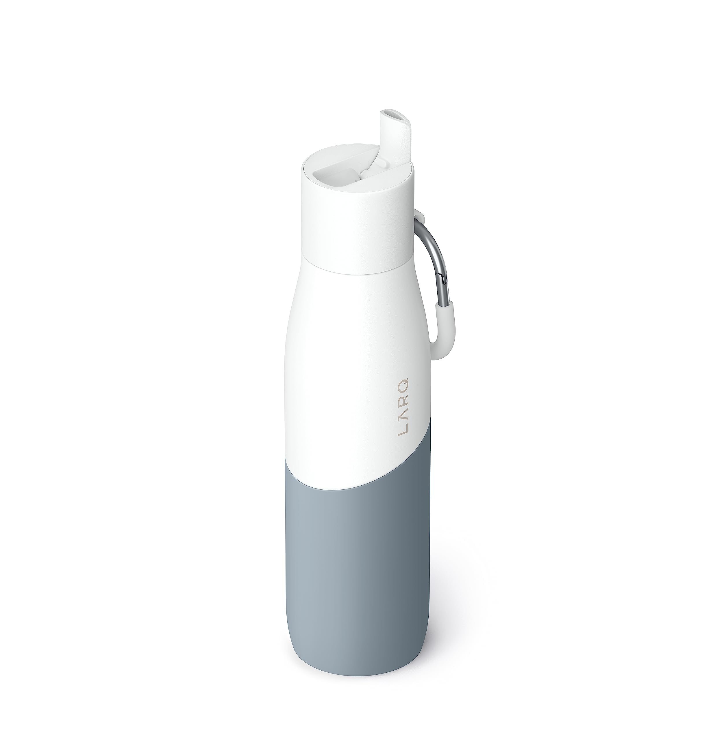 LARQ Bottle Movement Filtered - Lightweight Non-Insulated Stainless Steel Water Bottle BPA Free with Nano Zero Technology and Long-Lasting Filters, White/Pebble, 32oz - Image 5