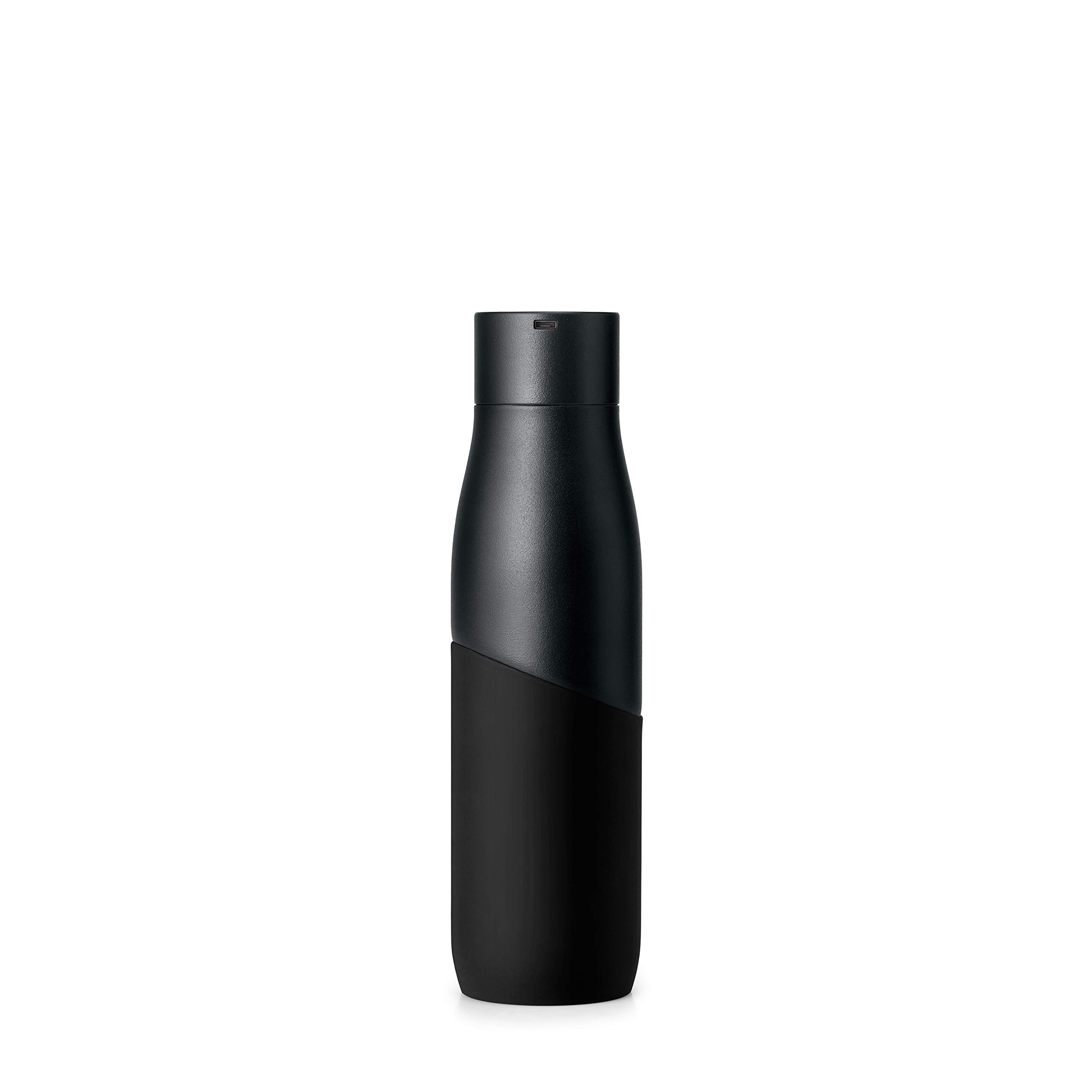LARQ Bottle Movement PureVis 24 oz - Lightweight Self-Cleaning and Non-Insulated Stainless Steel Water Bottle with UV Water Purifier | Reusable & Travel Friendly, Black/Onyx - Image 3