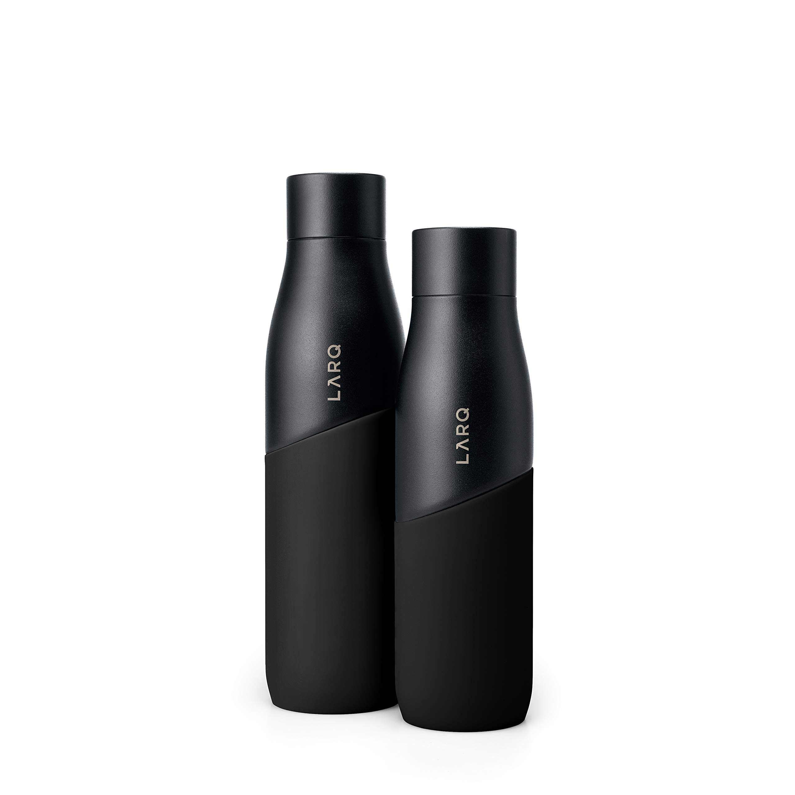 LARQ Bottle Movement PureVis 24 oz - Lightweight Self-Cleaning and Non-Insulated Stainless Steel Water Bottle with UV Water Purifier | Reusable & Travel Friendly, Black/Onyx - Image 5