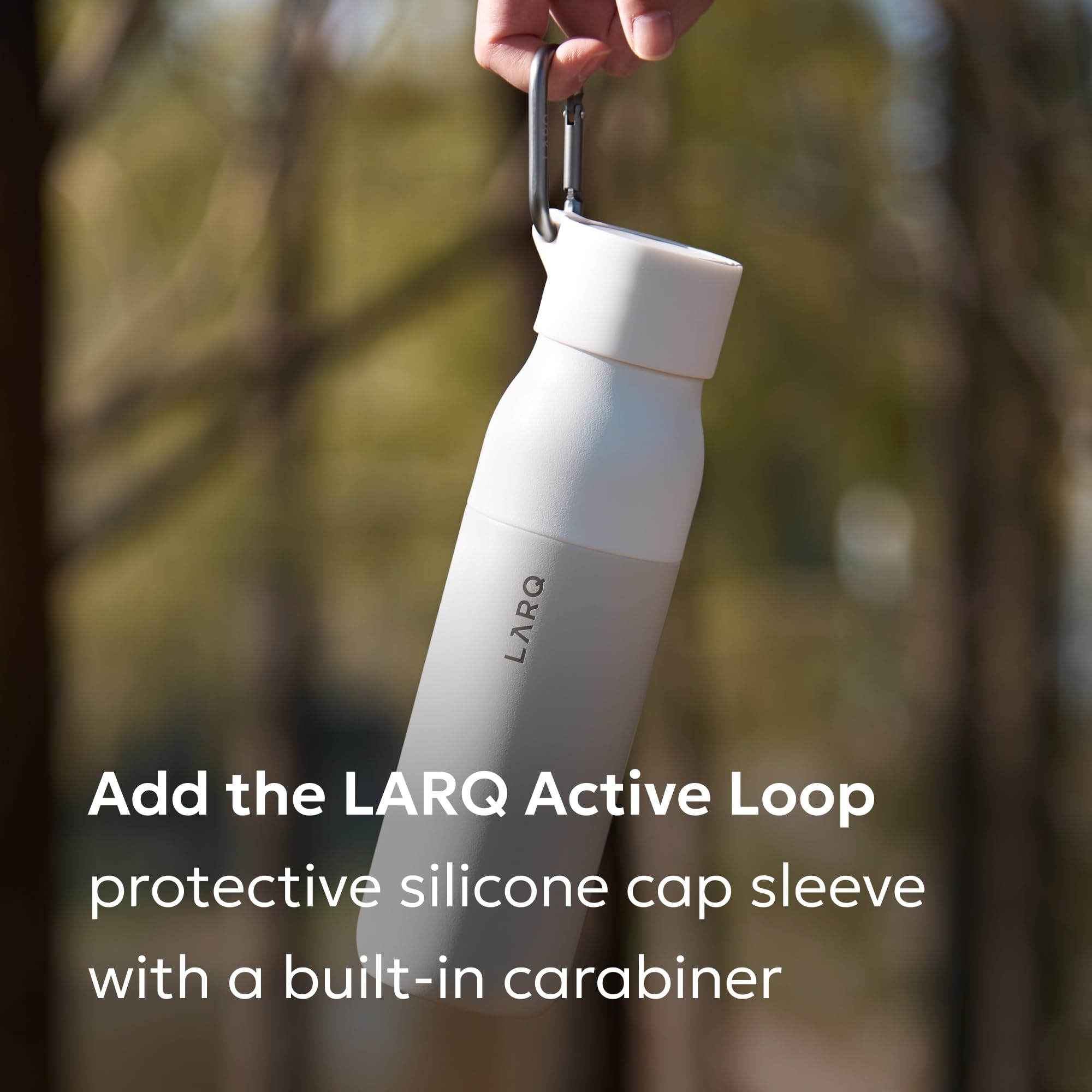 LARQ Bottle Twist Top 17 oz - Insulated Stainless Steel Water Bottle | BPA Free | Reusable Water Bottle for Camping, Office, and Travel | Keep Drinks Cold and Hot, Seaside Mint - Image 9