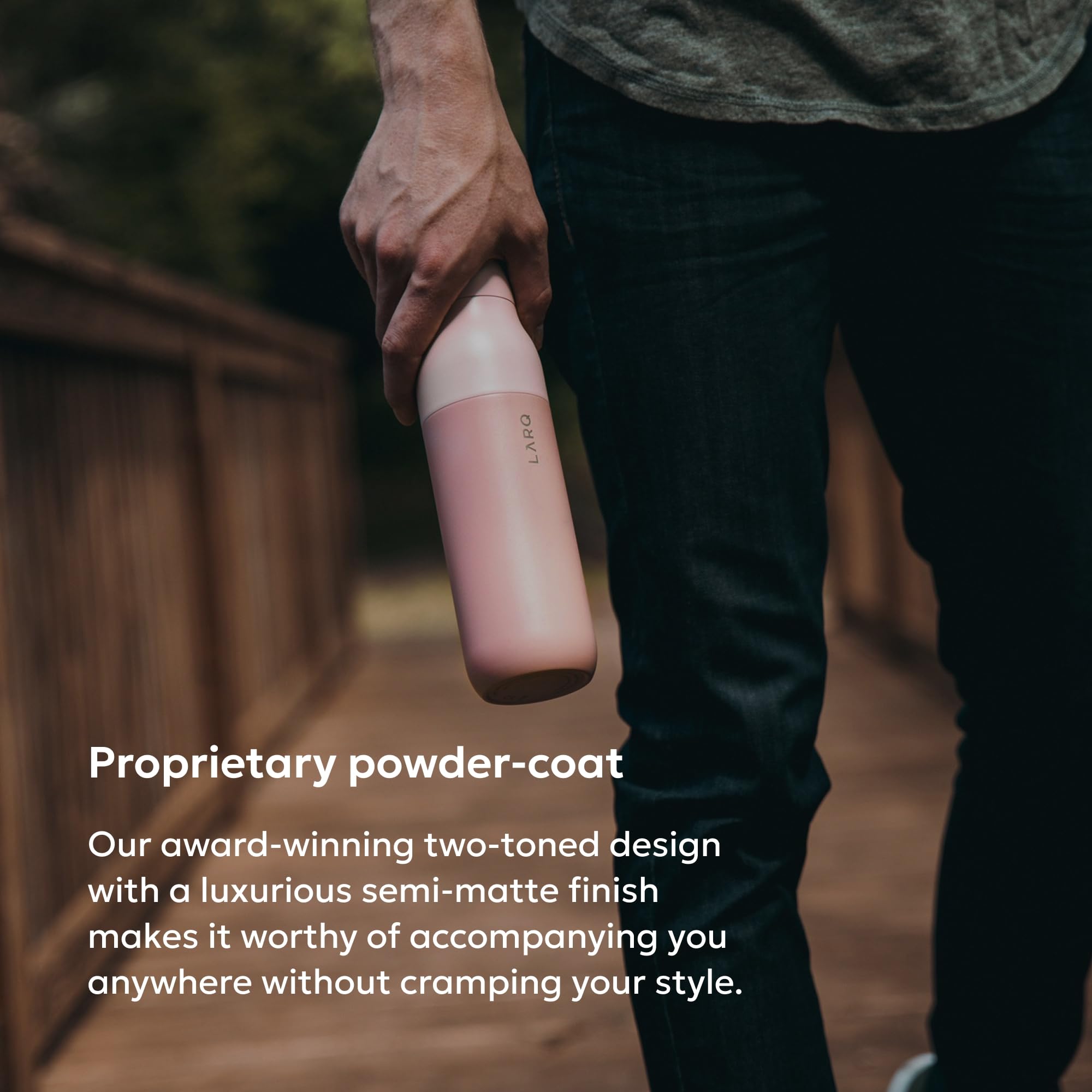 LARQ Bottle Twist Top 17 oz - Insulated Stainless Steel Water Bottle | BPA Free | Reusable for Camping, Office, Travel | Keeps Drinks Cold and Hot, Himalayan Pink - Image 5